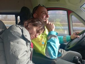 From Sicily to Ukraine, traveling on the road (six thousand kilometers journey - three and a half days) driving a minibus - to save as many as possible. The story of David Dipietro and Natalia, physiotherapist from Kiev, mother of two, 14 and 11. March 3rd, 2022.