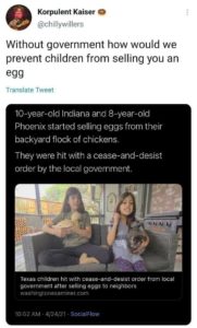 Can't have people unfairly competing against established businesses who have paid good money to get the laws that favor them. Someone might not get their cut!