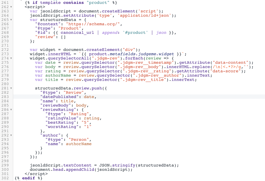 Ecommerce Shopify Schema Markup Question