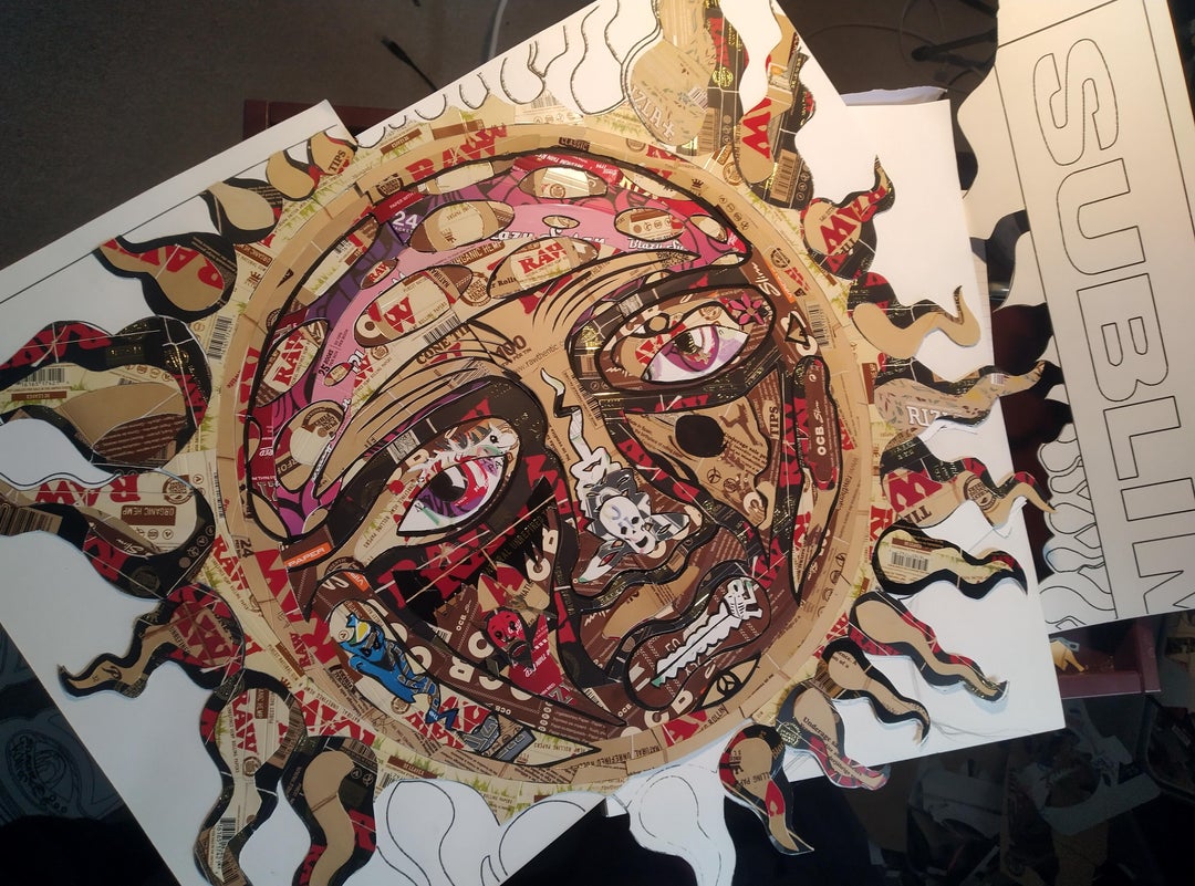 keep it sublim. making the '40oz to freedom' album cover out of papers packs x