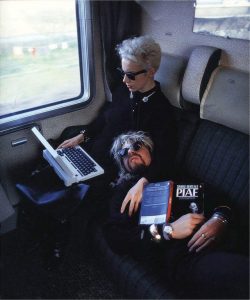 Annie Lennox and Dave Stewart of Eurythmics photographed by Claude Gassian in 1986 !