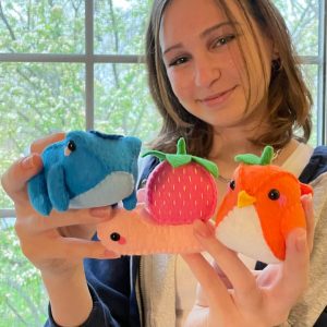 [OC] lately i’ve been loving to make fruit-animal hybrid plushies 🥰