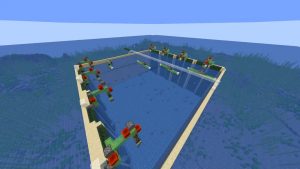 i drained an ocean monument, in survival, with.... redstone??
