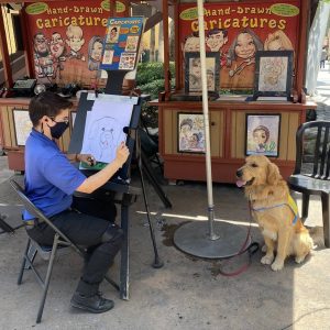 [OC] I was at Knott’s Berry Farm today and saw this good boy getting his portrait done!