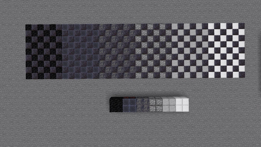 Which block should I use with polished black stone for the floor in my build?