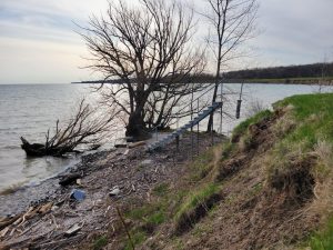 [OC] This beach has been slowly eroding and now the stairs lead to nowhere.