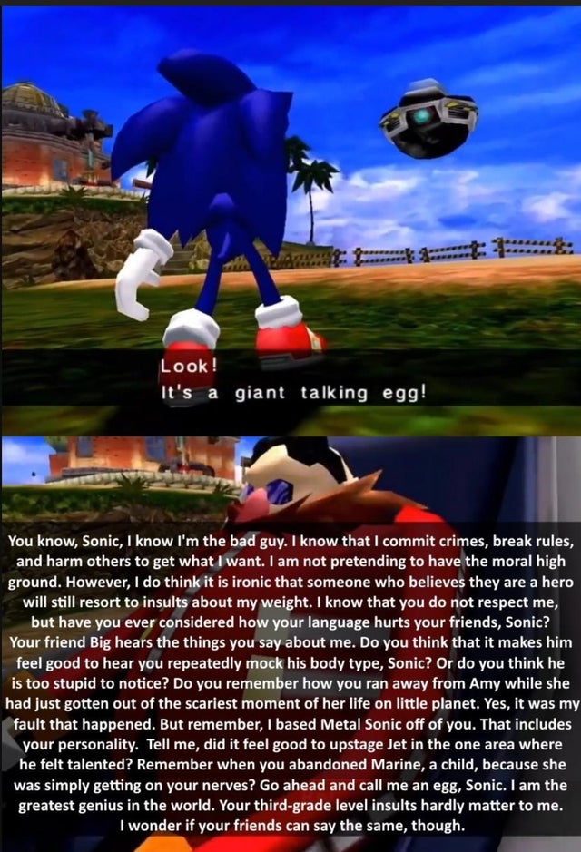 He has a point