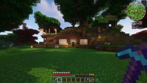 modded minecraft base coming together nicely :)