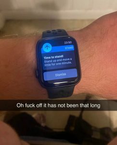 Didn’t realize Apple Watches come with a shit timer