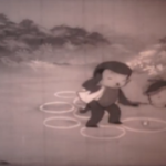 What game are they playing? Saw this in old japanese cartoon. Looks like Hopscotch with stone. Couldn't find any info