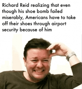 It wasn’t 9/11. It was 12/22/2001 that really changed air travel.