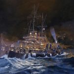 On the morning of May 31st, 1916 the German battleship, S.M.S Nassau, would attempt to ram the much smaller, HMS Spitfire. The outcome to this was Spitfire would end up ramming Nassau. Spitfire would be able to disengage, coming out with a armored plate stuck in the bow of the destroyer. [817 x 559]