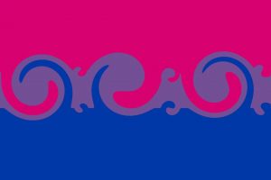 Bi flag but the stripes are no longer straight