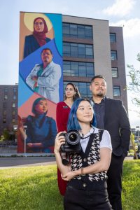 I painted a mural on the U of Colorado Denver campus and took a pic of the inspirations in front