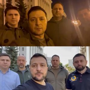 Zelensky and his officials, February vs June