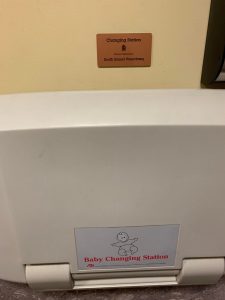 [OC] At this children’s museum a vasectomy center sponsored the changing table in the bathroom