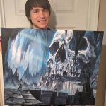 an oil painting I finished this morning! I love coming up with scenes like this 😁