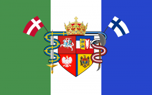 Flag of a fictional HRE-style union of Slavs/Scandinavians