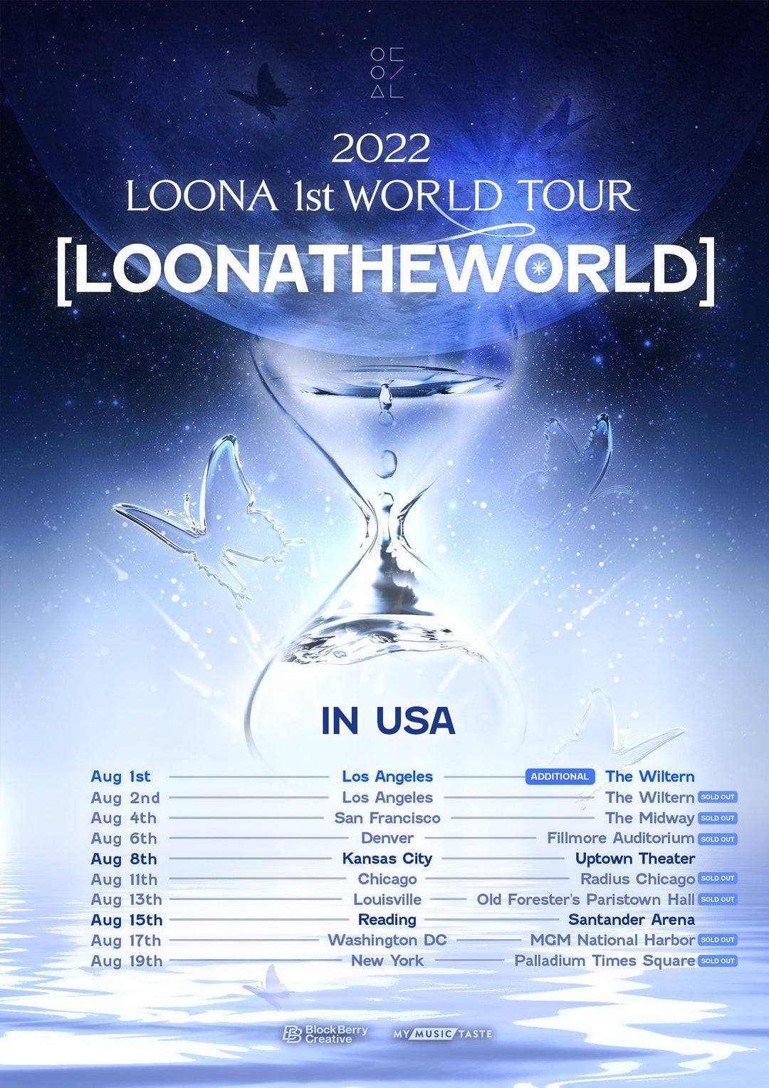 An additional date (August 1st) in Los Angeles has been added to the 2022 LOONA 1st World Tour : [LOONATHEWORLD] in the USA due to high demand