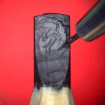 Pencil lead sculptures..