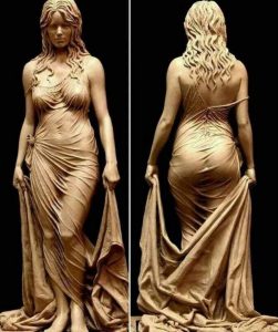 Bathsheba, the beautiful wife of David in the Old Testament. This magnificent work belongs to Benjamin Victor.