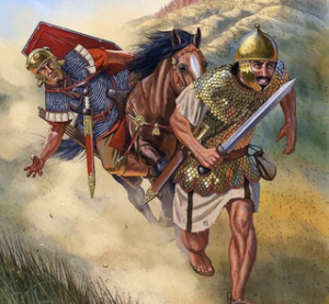 Found this in a history textbook, My man is trying to grab some booty