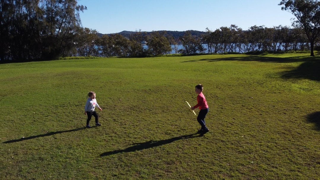 I was testing my drone with my kids and captured some instant karma