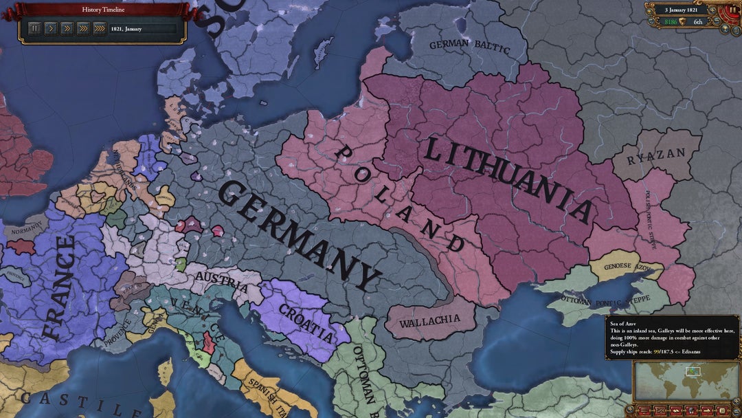 Finished the game for the first time. Hussite Bohemia -> Germany hence the odd borders.