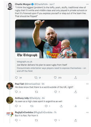 Argentinian rugby fans, is the sport more widespread in your country than perceived?