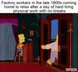 Right back to work
