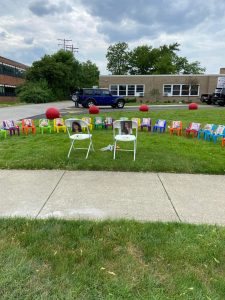 Memorial for the 21 victims of the Robb Elementary shooting (OC)