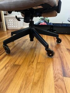 My sister replaced her office chair wheels with rollerblade wheels.