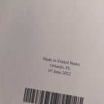 The book I got today was printed yesterday.