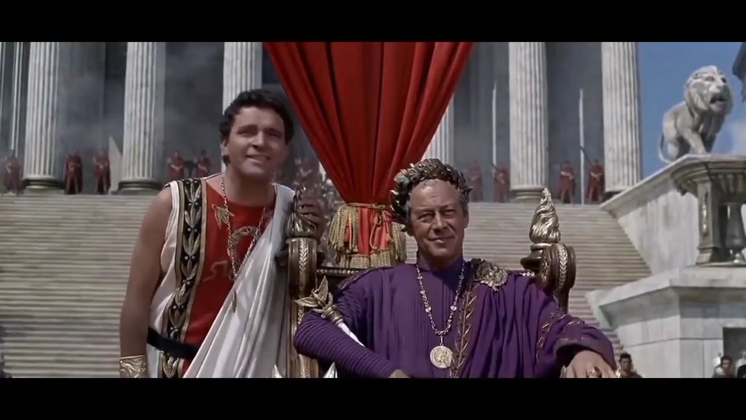 Cleopatra enters Rome, 1963 (do remember this was done without cgi & graphics, everything was real)