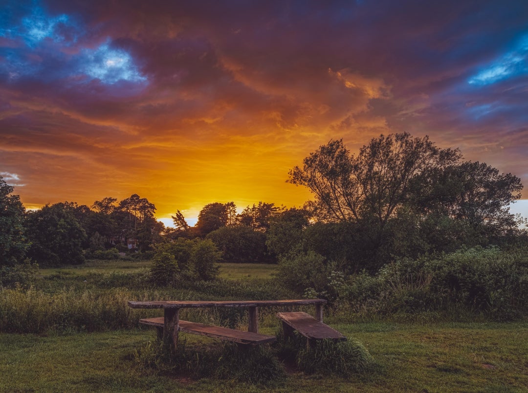 Yesterday's sunset in my home town of Leighton Buzzard, England.