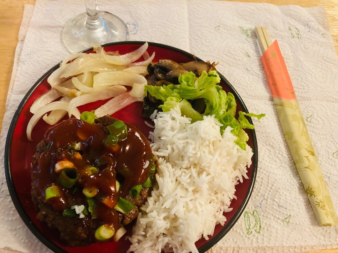 Made myself hambagu for dinner