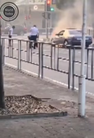 Fire extinguisher gone away!