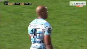 Maxime Lucu's amazing 22:22 box kick against Racing