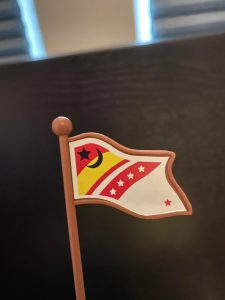 Flag from toy soldiers play set