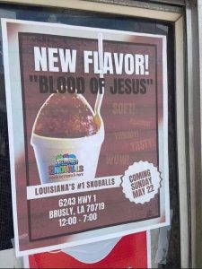 Snowballs in Louisiana have no limits