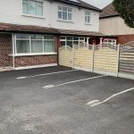 The parking lines at this Dentist’s in Dublin are toothbrushes with some toothpaste