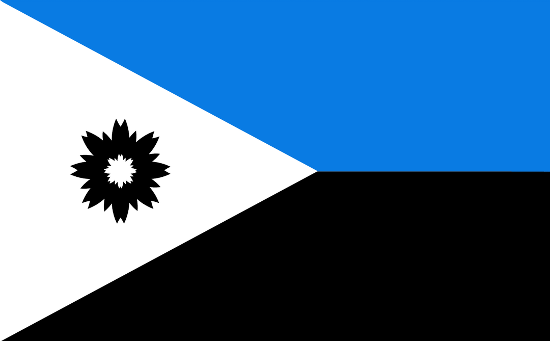 Estonian flag in the style of Djibouti (first redesign, constructive criticism appreciated!)