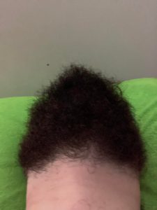 I was using my phone camera to check how evenly I had trimmed my beard and ended up with an oddly unsettling photo…