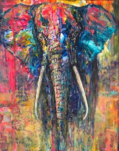 An elephant I painted.