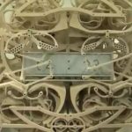 This mechanical clock made of wood by a Japanese student writes the time every minute.