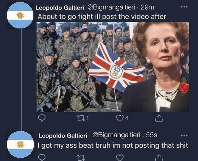 Today we celebrate the UK’s victory over Argentina