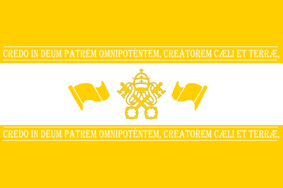 Im enjoying making flags in the style of Iran. This is the Vatican City/Holy See in the style of Iran
