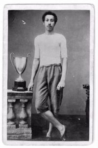 TIL Arthur Wharton, born Ghana, 1865, became the 100 yard world record holder for 30 years, the world's first professional black soccer player, a cycling champion, a professional cricketer and then a professional rugby player. He died penniless in 1930 and was buried in an unmarked paupers grave.