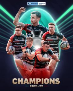 Leicester Tigers are the 2021/22 Premiership Champions