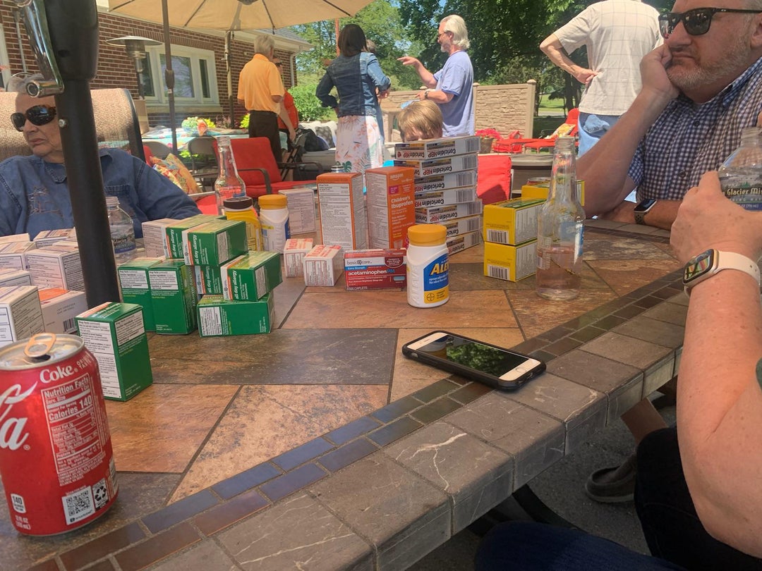 Showed up to my family reunion to this display of party favors.